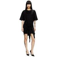 Diesel D-Eivor Wrap T-Shirt Dress - Black
