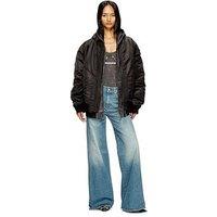 Diesel 1978 D-Akemi Wide Leg Jeans - Mid Wash