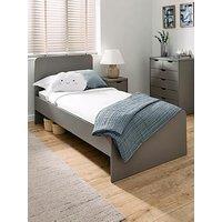 Very Home Aspen Children'S Single Bed With Mattress Options (Buy & Save!) - Grey Oak - Bunk Bed With Premium Mattress