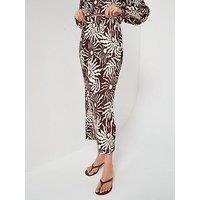 V By Very Plisse Skirt Co-Ord - Print