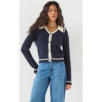 Only Long Sleeve Knitted Cardigan - Navy