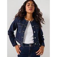 Only Joana Long Sleeve Denim Jacket - Blue