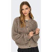 Jdy Long Sleeve Cardigan - Beige