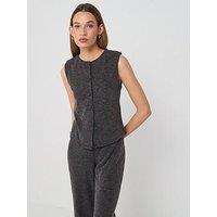 Only Onlkaya Life Buttoned Vest - Grey