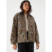 Only Canvas Pu Collar Jacket - Multi