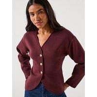 Only Naomi Long Sleeve Cardigan - Red