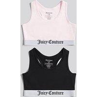 Juicy Couture Girls 2 Pack Crop Tops - Pink