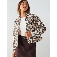 Only Hallie Quilted Jacket - Brown Multi