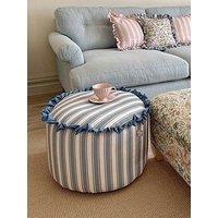 Rucomfy Frilled Striped Pouffe Beanbag