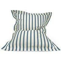 Rucomfy Indoor/Outdoor Striped Giant Squarbie Adult Beanbag