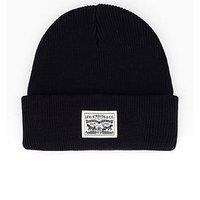 Levi'S Backpatch Knitted Beanie - Black