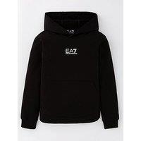 Ea7 Emporio Armani Boys Train Core Id Hoodie - Black