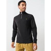Farah Jim 1/4 Zip Sweatshirt - Black
