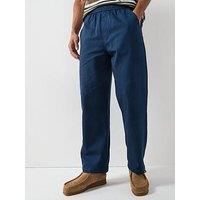 Farah F Tab Greenport Drawstring Relaxed Fit Trousers - Navy