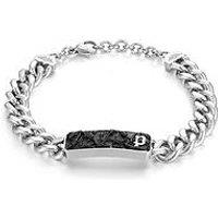 Police Wire Black & Gold-Plated Mesh Motif Bracelet