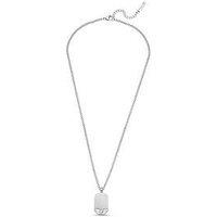 Police Motive Gun Wing Logo Tag Necklace