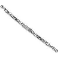 Police Identity Stainless Steel Cahin Bracelet