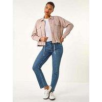 Roman Utility Collared Pocket Jacket - White