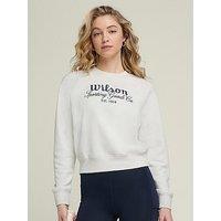 Wilson Womens Tennis Sideline Crew - Beige