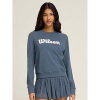 Wilson Womens Tennis Sideline Crew - Blue