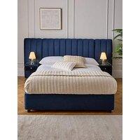 Very Home Amaya Bed With Side Tables And Mattress Options (Buy & Save!) - Blue - Fsc Certified - Bed Frame With Memory Mattress