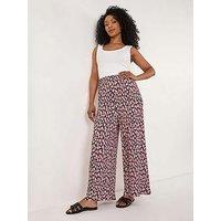 Roman Petite Floral Crinkle Trouser - Pink
