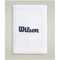 Wilson Unisex Tennis Wide Terry Logo Wristband - White