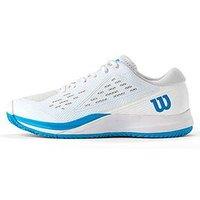 Wilson Mens Tennis Rush Pro Ace Shoe - White/Blue