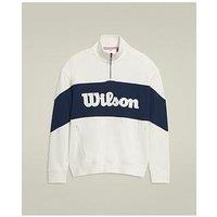 Wilson Mens Tennis Parkside Half Zip - Beige