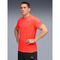 Puma Mens Training Essentials Solid Cat T-Shirt - Red