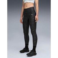 Puma Womens Running Velocity Printed Tights - Black