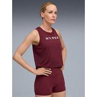 Puma Womens X Hyrox Cloudspun Thermoadapt Crop Tank - Burgundy