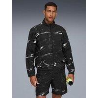 Puma Mens Running Velocity Printed Jacket - Black