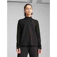 Puma Womens Running Velocity Cloudspun 1/4 Zip - Black