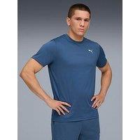 Puma Mens Training Essentials Solid Cat T-Shirt - Blue