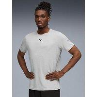 Puma Mens Training Essentials Heather Cat T-Shirt - Grey