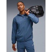 Puma Mens Training Tech Woven Full Zip - Blue
