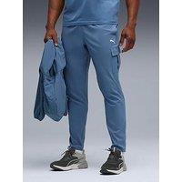 Puma Mens Training Tech Woven Cargo Pants - Blue