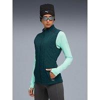 Puma Womens Running Cloudspun Winter Gilet - Green