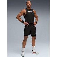 Puma Mens Puma X Hyrox 2In1 Train Shorts - Black