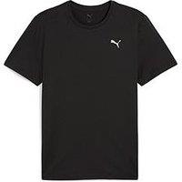 Puma Mens Training Essentials Solid Cat T-Shirt- Black