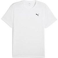 Puma Mens Training Essentials Solid Cat T-Shirt - White