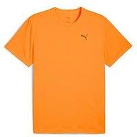 Puma Mens Running Graphics Running Faster T-Shirt - Orange