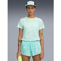 Puma Womens Running Velocity Printed T-Shirt - Green