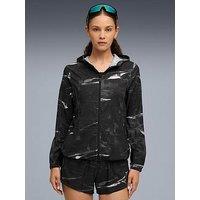 Puma Womens Running Velocity Printed Woven Jacket - Black