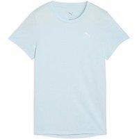 Puma Womens Training Essential Heather Tee - Blue