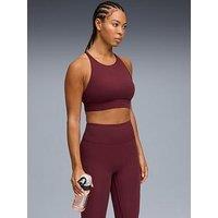 Puma Womens Training Shapeluxe High Neck Bra - Burgundy