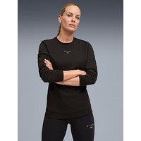 Puma Womens Puma X Hyrox Heavyweight Crew Sweat - Black