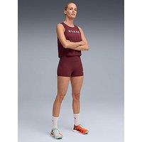 Puma Womens X Hyrox Shapeluxe 3Inch Tights Shorts - Burgundy