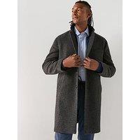 Barbour Kirkbridge Wool Overcoat- Dark Grey